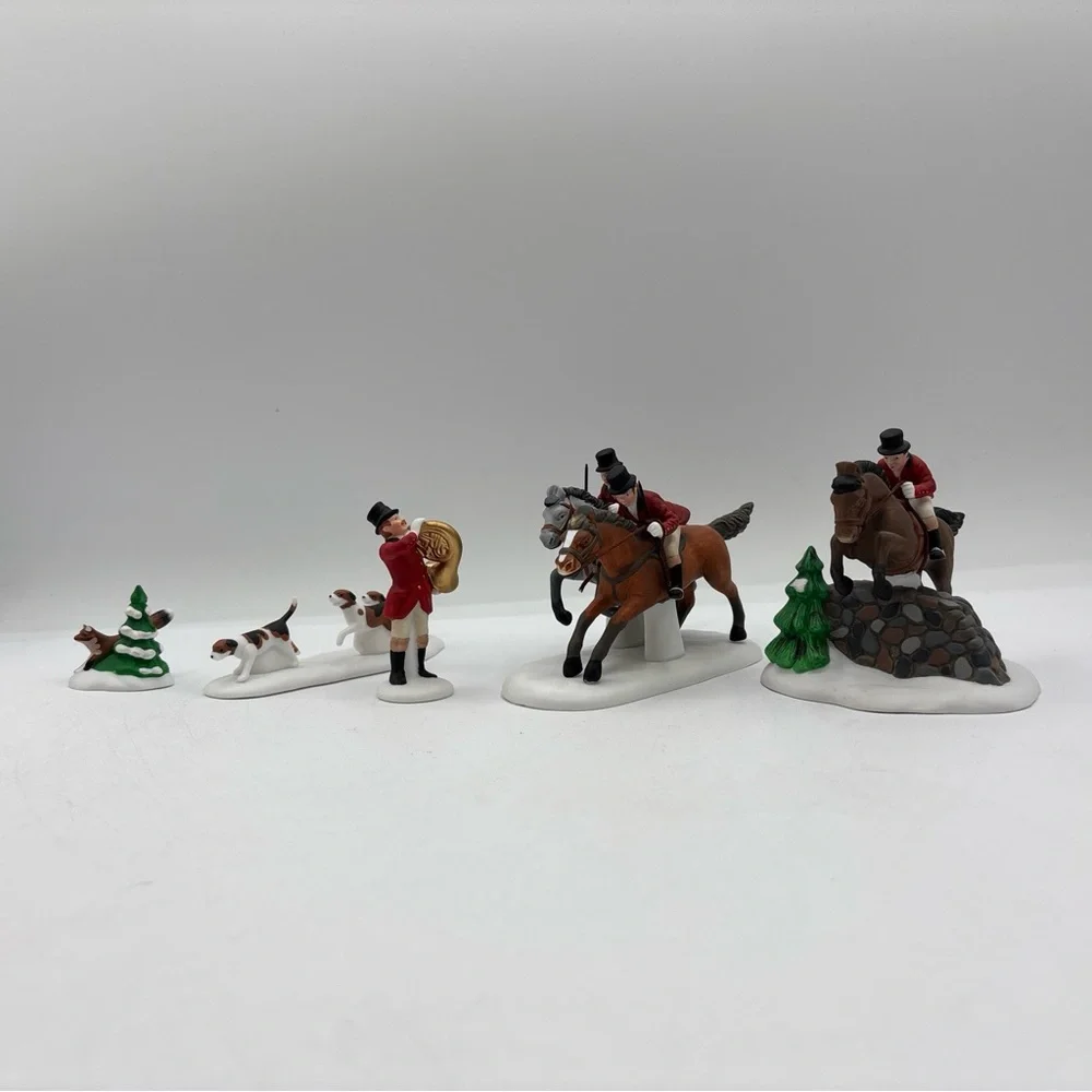 Department 56 1995 Vintage Heritage Village Collection Tallyho!‎ Set Of 5 59391